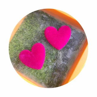 Ciondolo grande cuore nero